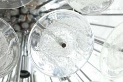  Venfield Large Clear Bubble Murano Glass Disc Sputnik Chandelier - 3140300