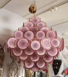  Venfield Large Pagoda Style Amethyst Glass Disc Chandelier - 3137950