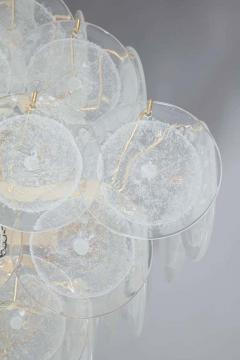  Venfield Large Pagoda Style Pulegoso Glass Disc Chandelier - 3140235