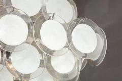  Venfield Large Pagoda Style White Glass Disc Chandelier - 3135266