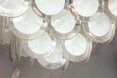  Venfield Large Pagoda Style White Glass Disc Chandelier - 3135267