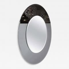  Venfield Large Round Beveled Mirror with Smoke Glass Border - 3141720