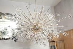  Venfield Monumental Austrian Crystal and Glass Rod Sputnik in Polished Nickel - 2039295