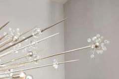  Venfield Monumental Austrian Crystal and Glass Rod Sputnik in Polished Nickel - 3131020