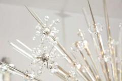  Venfield Monumental Austrian Crystal and Glass Rod Sputnik in Polished Nickel - 3131026