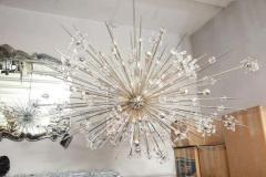  Venfield Monumental Austrian Crystal and Glass Rod Sputnik in Polished Nickel - 3131027