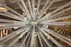  Venfield Monumental Triedri Glass Rod Sputnik Chandelier - 4451262