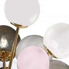  Venfield Opaline Murano Glass Globe Cluster Chandelier - 3982483