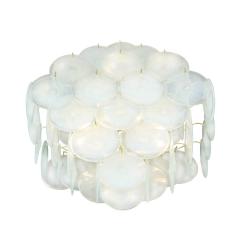  Venfield Pagoda Style Opaline Glass Disc Chandelier 2022 - 2534109