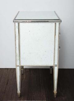  Venfield Pair of Antique Mirrored Nightstands with Silver Gilt Trim - 3157803