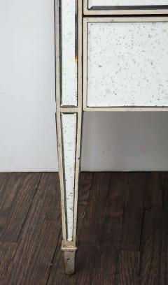  Venfield Pair of Antique Mirrored Nightstands with Silver Gilt Trim - 3157806