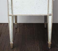  Venfield Pair of Antique Mirrored Nightstands with Silver Gilt Trim - 3157807