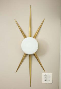  Venfield Pair of Custom Italian Opaline Star Sconces - 2416348