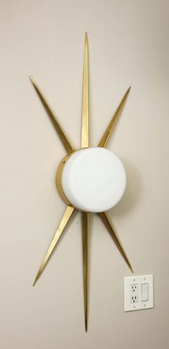  Venfield Pair of Custom Italian Opaline Star Sconces - 2416354