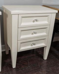  Venfield Pair of Custom Leather Wrapped Nightstands - 3113660