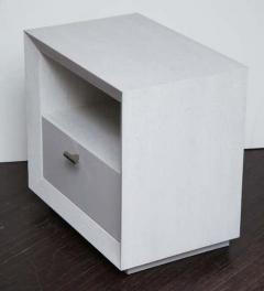  Venfield Pair of Custom Painted Cerused Wood Nightstands - 3140016