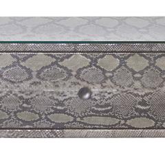  Venfield Pair of Exotic Python and Lucite Nightstands - 2762027