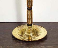  Venfield Pair of Gold and Black Opaque Murano Glass Floor Lamps - 3222058