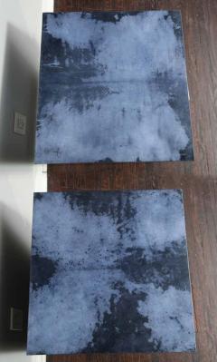 Venfield Set of 2 Parchment Nightstands with Genuine Shagreen Drawer Fronts - 3138615