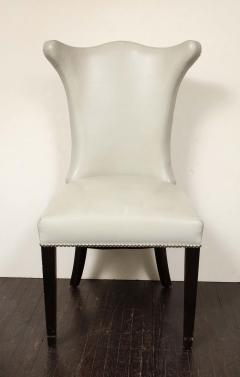  Venfield Set of 8 Leather Dining Chairs with Chrome Nailheads - 2470682