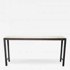  Venfield Shagreen Embossed Edelman Leather Console - 3143888