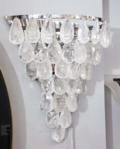  Venfield Single Rock Crystal Cascading Sconce - 3157858