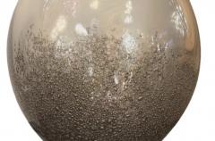  Venfield Small Murano Pulegoso Smoke Glass Vase - 4288866