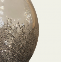  Venfield Small Murano Pulegoso Smoke Glass Vase - 4288869