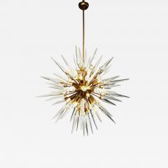  Venfield Stunning Sputnik Style Chandelier in Polished Brass with Glass Spikes 2022 - 2534084