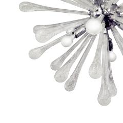  Venfield Superb Glass Teardrop Sputnik Style Chandelier 1980s - 2548299