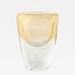  Venfield Tall Gold Sommerso Italian Murano Glass Vase - 3177895