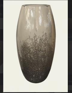  Venfield Tall Murano Pulegoso Smoke Glass Vase - 4288764