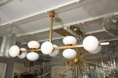  Venfield Ten Elongated Opaline Glass Globe Chandelier - 3140456