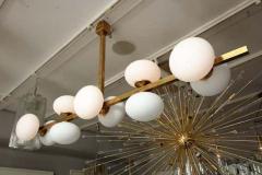  Venfield Ten Elongated Opaline Glass Globe Chandelier - 3140457
