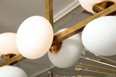  Venfield Ten Elongated Opaline Glass Globe Chandelier - 3140462