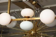  Venfield Ten Elongated Opaline Glass Globe Chandelier - 3140463