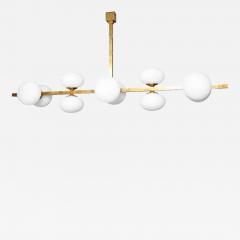  Venfield Ten Elongated Opaline Glass Globe Chandelier - 3143886