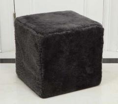  Venfield Venfield Custom Pair of Shearling Cube Foot Stools Ottoman - 3166543