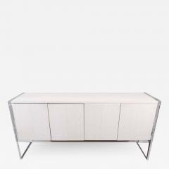  Venfield White Python Sideboard with Lucite Side Panels - 2402312