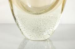  Venfield Wide Gold Sommerso Italian Murano Glass Vase - 4451290