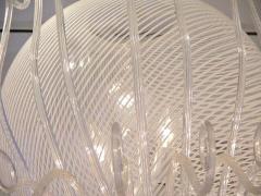  Venini 1950s Rare Venini Chandelier in White Reticello - 336330