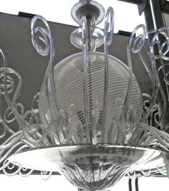  Venini 1950s Rare Venini Chandelier in White Reticello - 336331