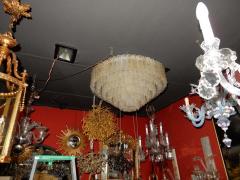  Venini 1960 1970 Pair of Venini Murano Doria Lechten Chandeliers 6 Levels 194 Crystal - 2322990