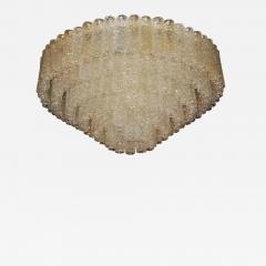  Venini 1960 1970 Pair of Venini Murano Doria Lechten Chandeliers 6 Levels 194 Crystal - 2325301