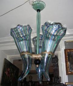 Venini 1960 s Italian Murano glass chandelier by Venini - 904430