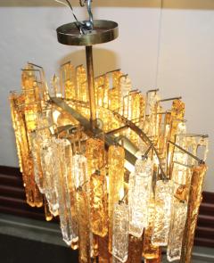  Venini 1960s Mid Century Modern Venini Glass Oval Chandelier - 1806181