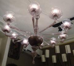  Venini 1970s Murano chandelier by Venini - 909317