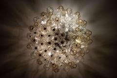  Venini A signed Venini Poliedri chandelier composed of glass diffusers Italy 1950s - 4205792