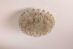  Venini A signed Venini Poliedri chandelier composed of glass diffusers Italy 1950s - 4205827