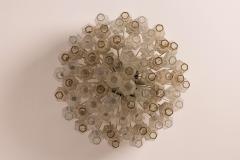  Venini A signed Venini Poliedri chandelier composed of glass diffusers Italy 1950s - 4205829
